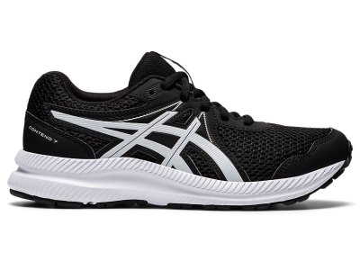 Asics Contend 7 Tenisiće Dječje Crne Bijele | RS3127-666