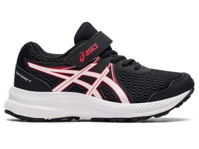 Asics Contend 7 Tenisiće Dječje Crne Crvene | RS3863-520