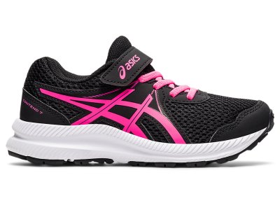 Asics Contend 7 Tenisiće Dječje Crne Roze | RS4829-054