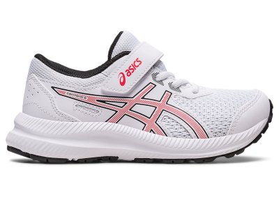 Asics Contend 8 Sports Patike Dječje Bijele Crvene | RS9049-645