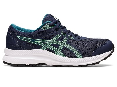 Asics Contend 8 Sports Patike Dječje Crne Tirkizne | RS4678-795