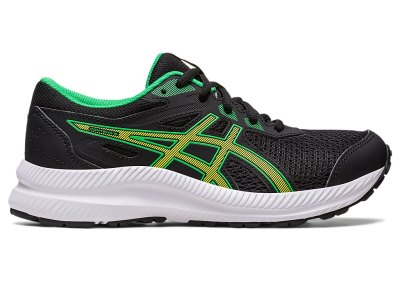 Asics Contend 8 Sports Patike Dječje Crne Svijetlo Zelene | RS7230-778