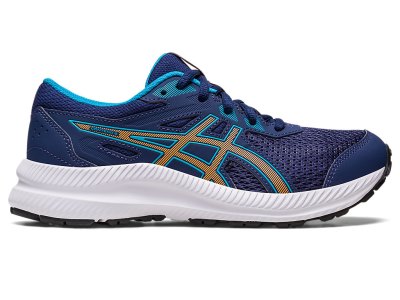 Asics Contend 8 Sports Patike Dječje Indigo Plave Narančaste | RS1011-800