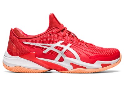 Asics Court FF 3 Novak Clay Tenisiće Muške Crvene Bijele | RS7618-338