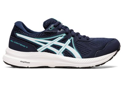 Asics Gel-contend 7 Tenisiće Ženske Crne Svijetlo Plave | RS0658-977