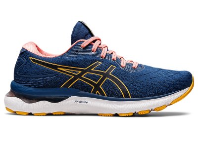 Asics Gel-nimbus 24 Tenisiće Ženske Crne Plave Žute | RS3946-435