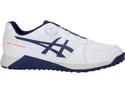 Asics Gel-preshot BOA Cipele Za Golf Muške Bijele Tamnoplave | RS9114-097