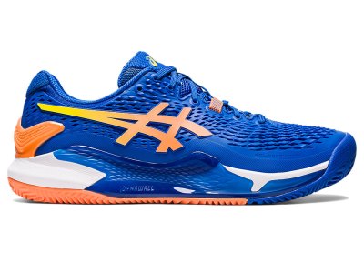 Asics Gel-resolution 9 Clay Tenisiće Muške Plave Narančaste | RS7124-706