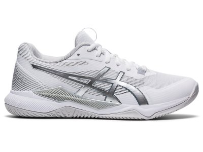 Asics Gel-tactic Tenisice Za Odbojku Ženske Bijele Srebrne | RS7601-612