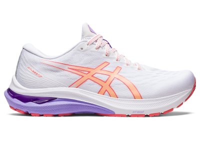 Asics Gt-2000 11 Tenisiće Ženske Bijele Svijetlo Narančaste | RS8923-964