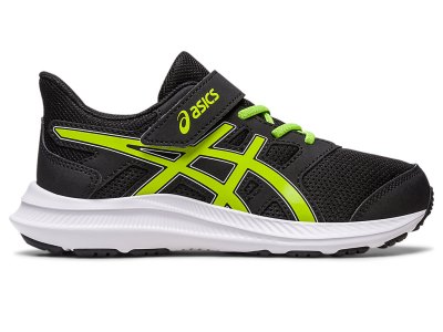 Asics Jolt 4 Sports Patike Dječje Crne Svijetlo Zelene | RS8000-332