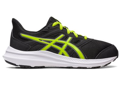 Asics Jolt 4 Sports Patike Dječje Crne Svijetlo Zelene | RS9964-774