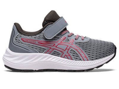 Asics PRE EXCite 9 Sports Patike Dječje Sive Crvene | RS4450-834