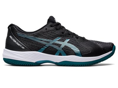 Asics Solution Swift FF Clay Tenisiće Muške Crne Svijetlo Plave Tamno Zelene | RS7748-416