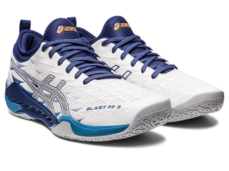 Asics Blast FF 3 Tenisice Za Odbojku Muške Bijele Tamno | RS1839-149