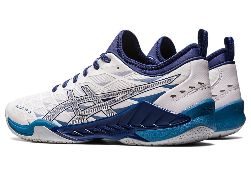 Asics Blast FF 3 Tenisice Za Odbojku Muške Bijele Tamno | RS1839-149