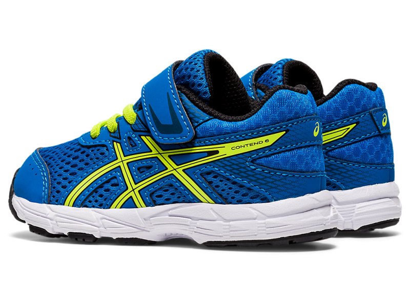 Asics Contend 6 Tenisiće Dječje Plave Svijetlo Zelene | RS7671-092