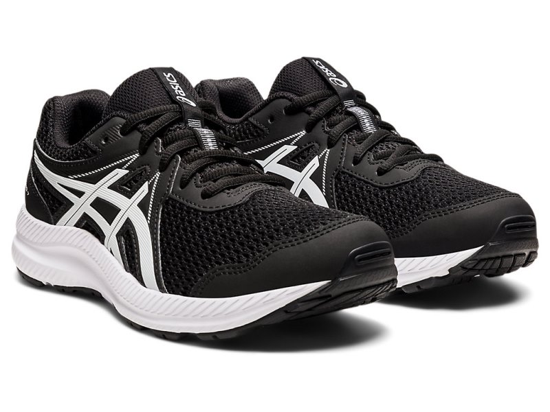 Asics Contend 7 Tenisiće Dječje Crne Bijele | RS3127-666