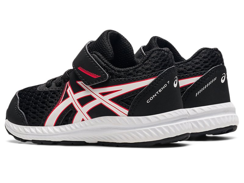 Asics Contend 7 Tenisiće Dječje Crne Crvene | RS2476-447