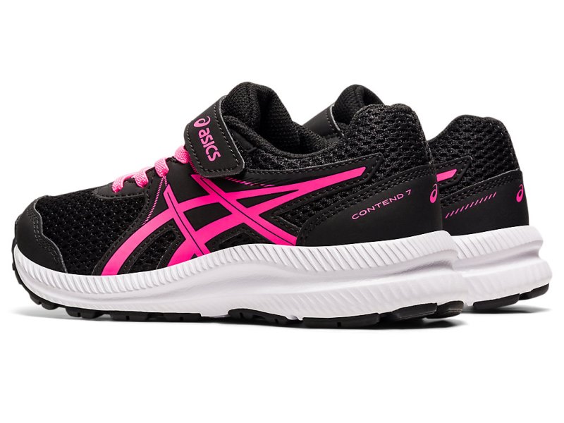 Asics Contend 7 Tenisiće Dječje Crne Roze | RS4829-054