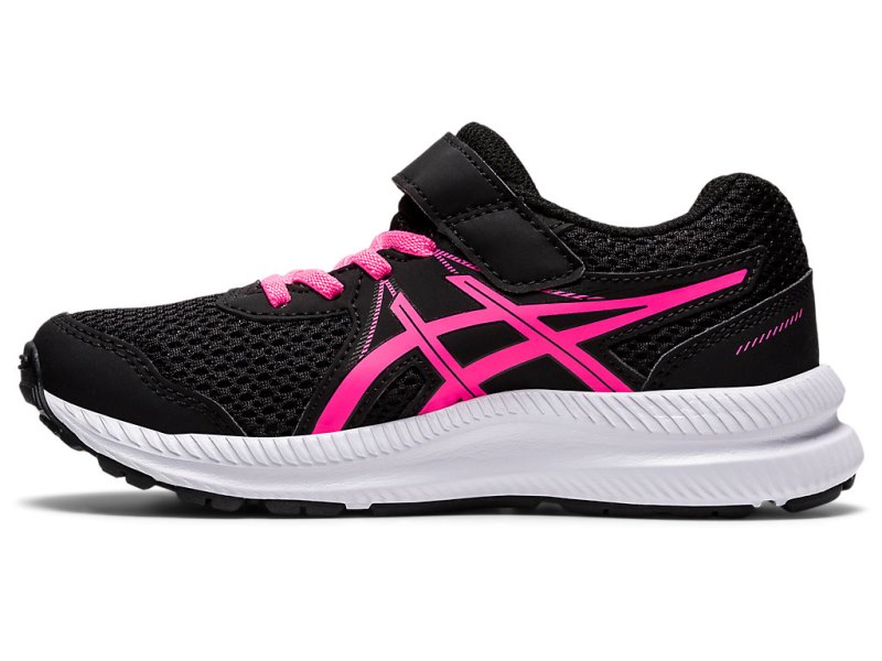 Asics Contend 7 Tenisiće Dječje Crne Roze | RS4829-054