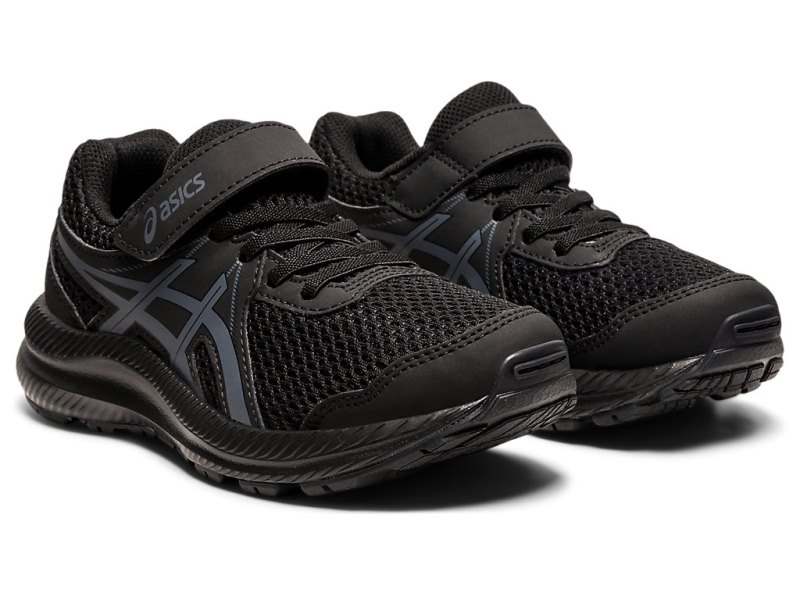 Asics Contend 7 Tenisiće Dječje Crne Sive | RS8912-954