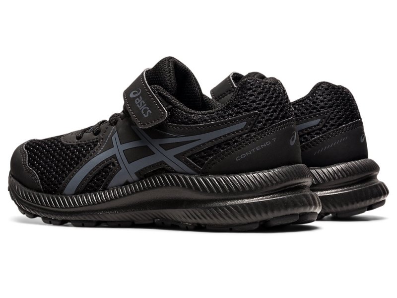 Asics Contend 7 Tenisiće Dječje Crne Sive | RS8912-954