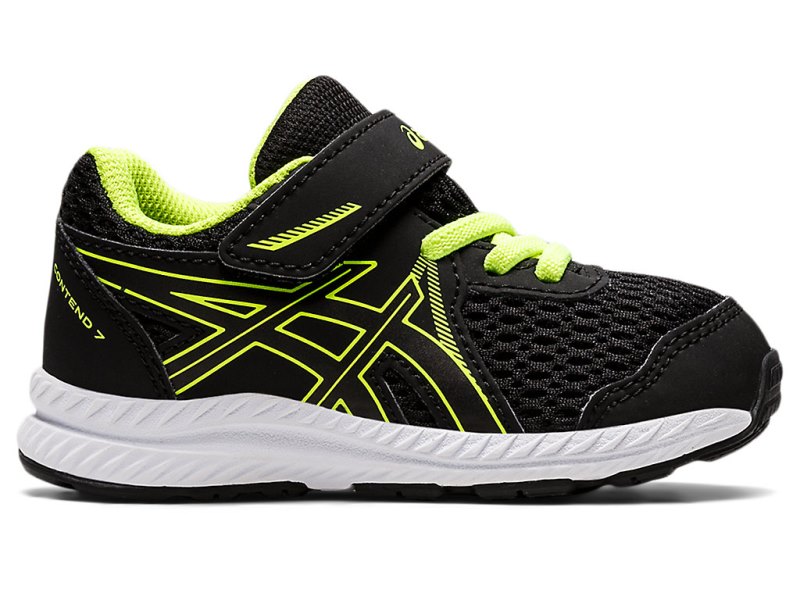 Asics Contend 7 Tenisiće Dječje Crne Zelene | RS2484-535