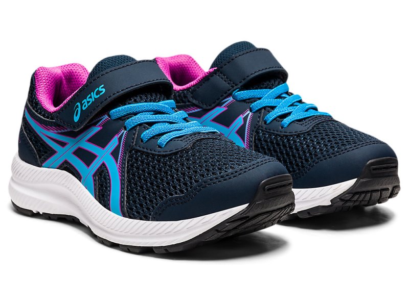 Asics Contend 7 Tenisiće Dječje Plave Svijetlo Tirkizne | RS5716-824