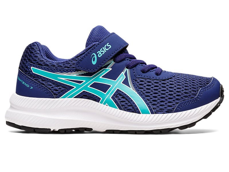 Asics Contend 7 Tenisiće Dječje Plave Zelene | RS7645-851