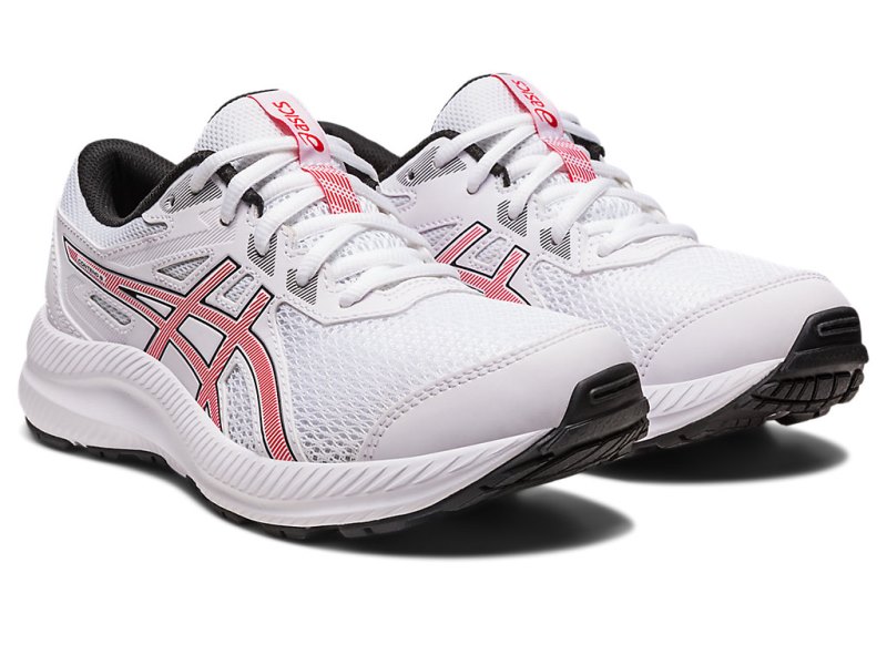 Asics Contend 8 Sports Patike Dječje Bijele Crvene | RS1568-843