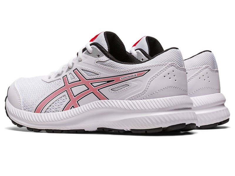 Asics Contend 8 Sports Patike Dječje Bijele Crvene | RS1568-843