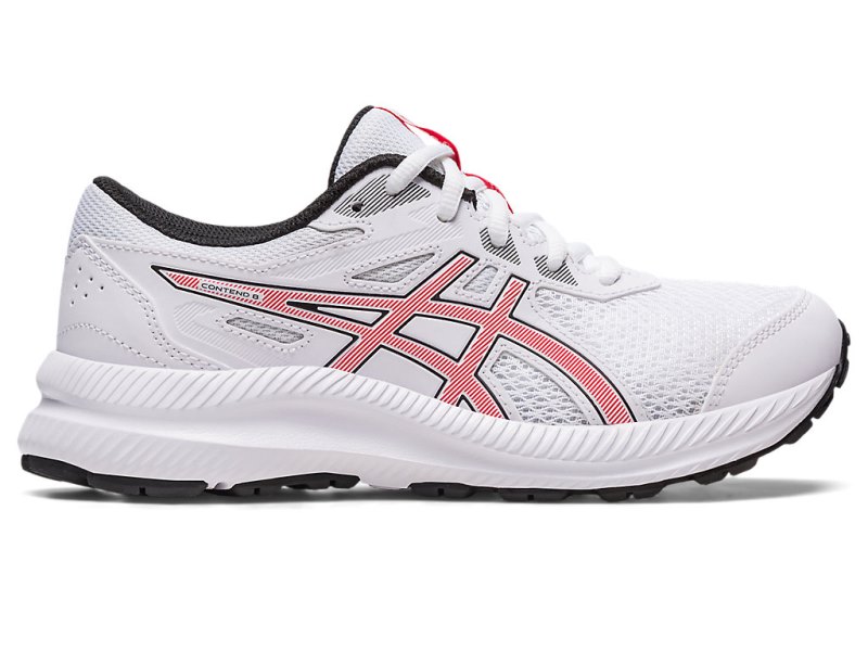 Asics Contend 8 Sports Patike Dječje Bijele Crvene | RS1568-843