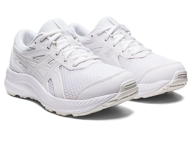 Asics Contend 8 Sports Patike Dječje Bijele Bijele | RS1633-681