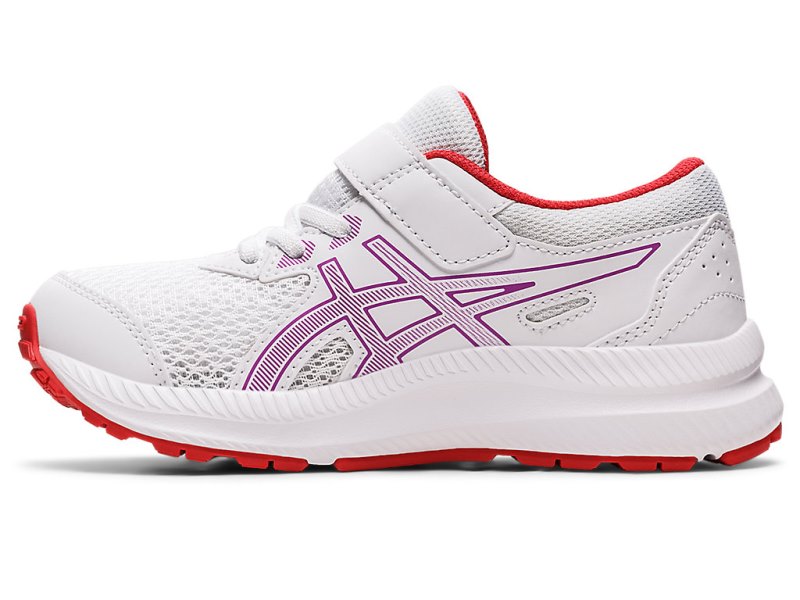 Asics Contend 8 Sports Patike Dječje Bijele Ljubičaste | RS7988-974