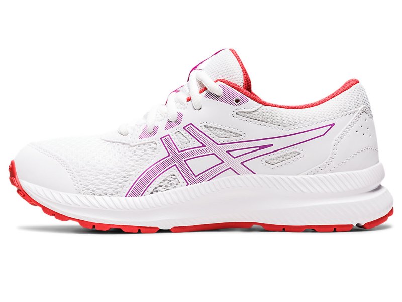 Asics Contend 8 Sports Patike Dječje Bijele Ljubičaste | RS8364-113