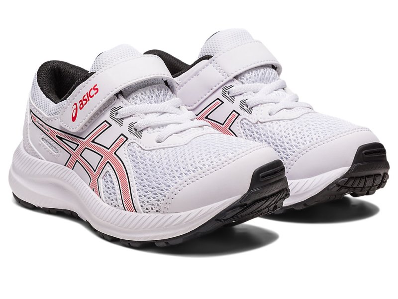 Asics Contend 8 Sports Patike Dječje Bijele Crvene | RS9049-645