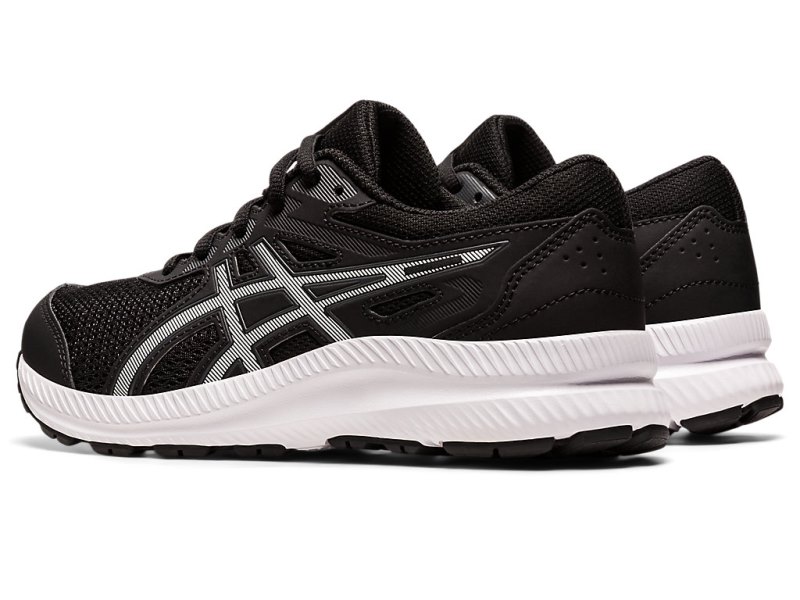 Asics Contend 8 Sports Patike Dječje Crne Bijele | RS1139-531