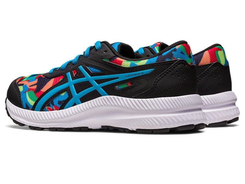 Asics Contend 8 Sports Patike Dječje Crne Plave | RS2740-681