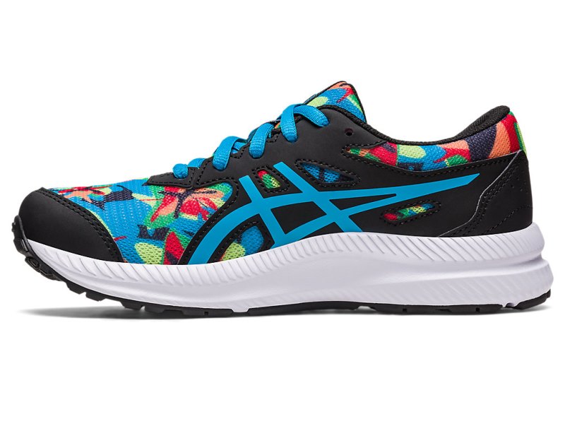 Asics Contend 8 Sports Patike Dječje Crne Plave | RS2740-681