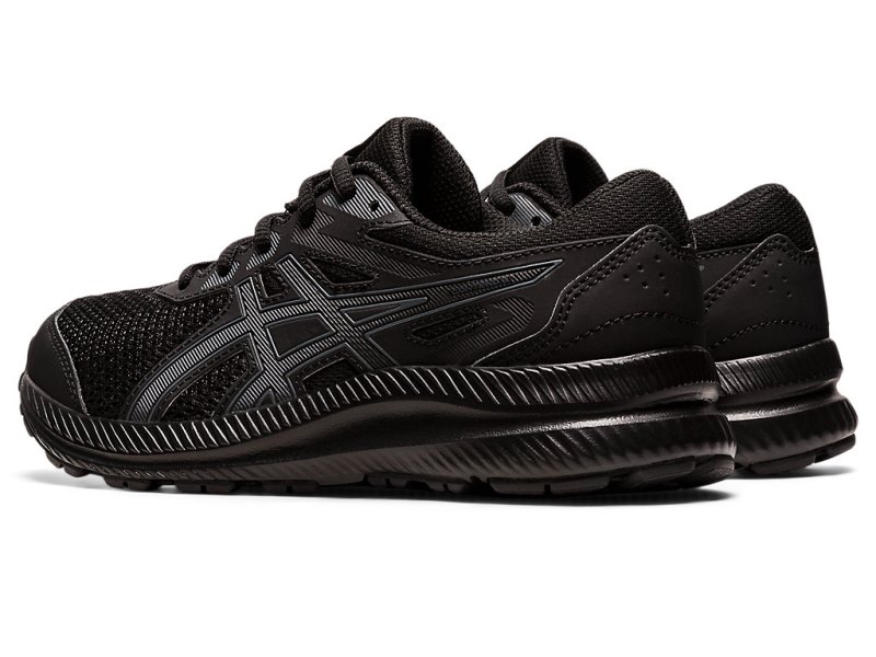 Asics Contend 8 Sports Patike Dječje Crne Sive | RS3656-417