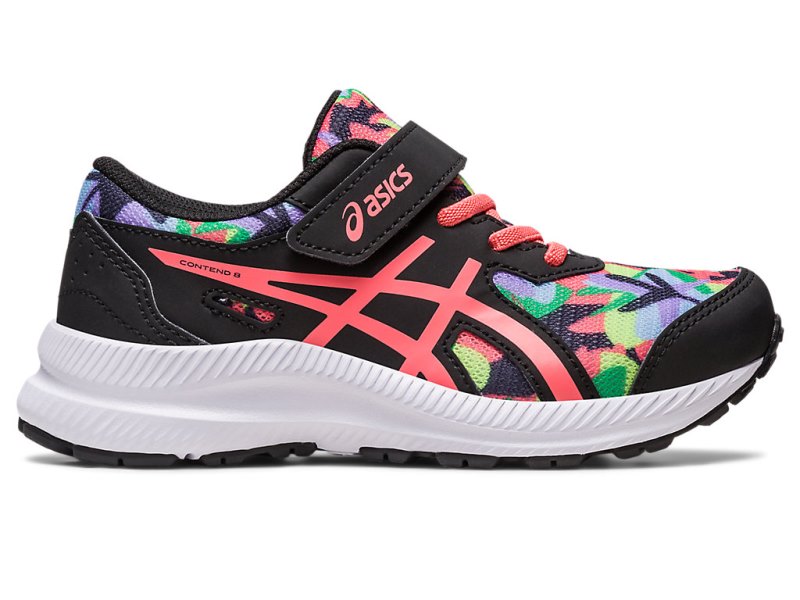 Asics Contend 8 Sports Patike Dječje Crne Koraljne | RS4625-273