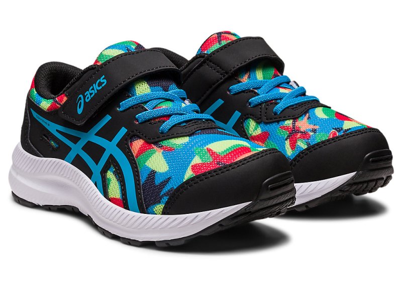 Asics Contend 8 Sports Patike Dječje Crne Plave | RS7286-346