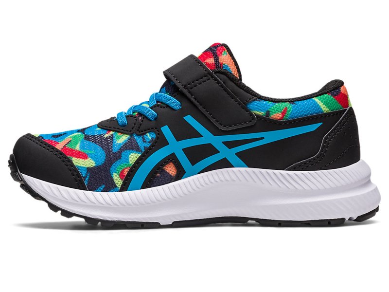 Asics Contend 8 Sports Patike Dječje Crne Plave | RS7286-346