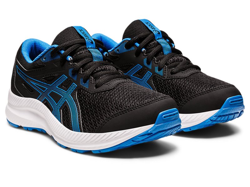 Asics Contend 8 Sports Patike Dječje Crne Plave | RS7668-954