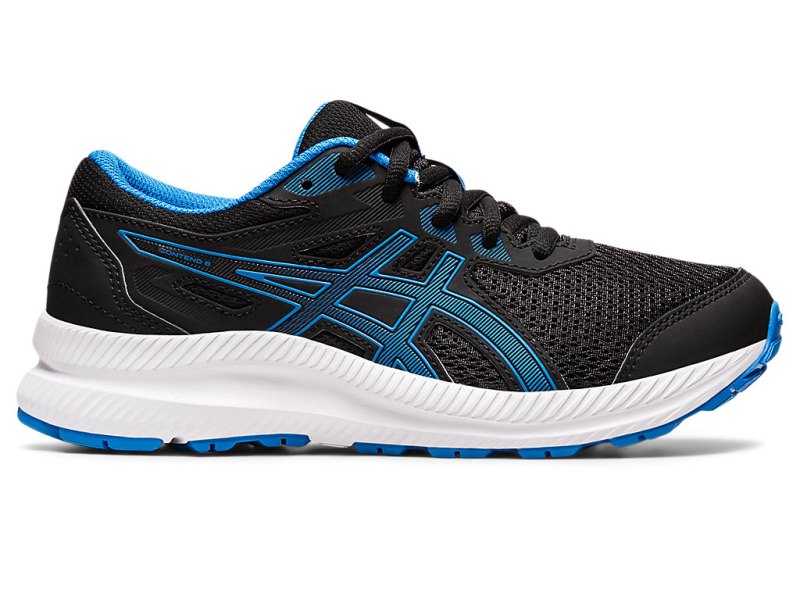 Asics Contend 8 Sports Patike Dječje Crne Plave | RS7668-954