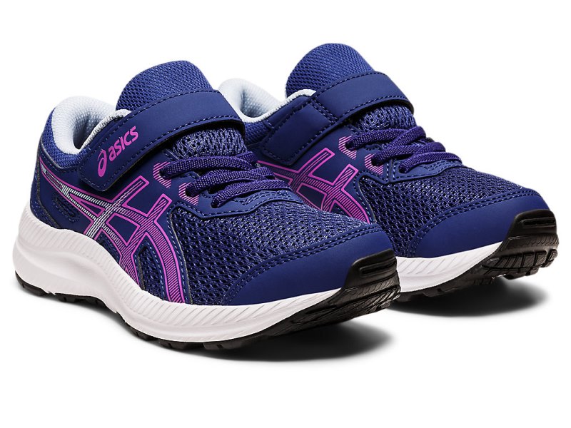 Asics Contend 8 Sports Patike Dječje Plave Ljubičaste | RS8004-320