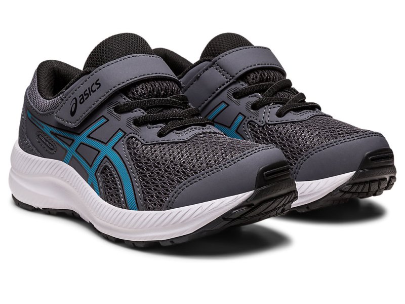 Asics Contend 8 Sports Patike Dječje Sive Plave | RS6949-297