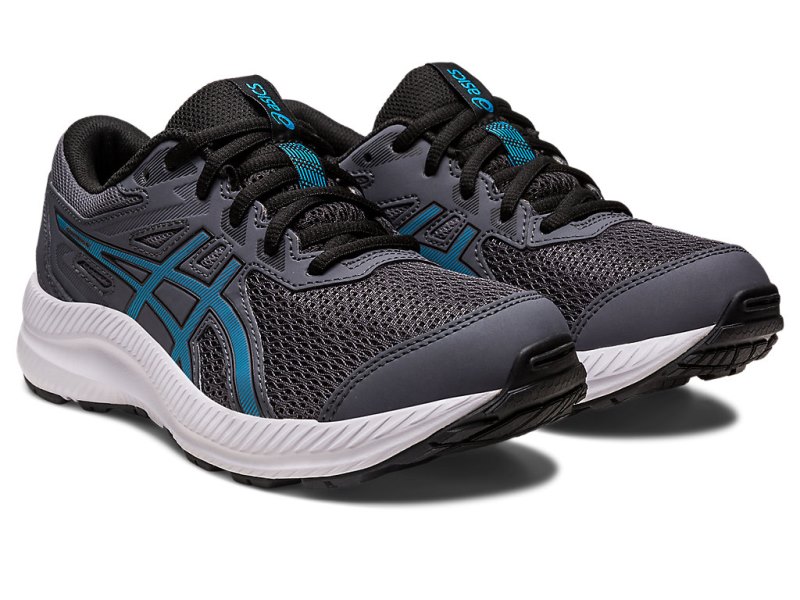 Asics Contend 8 Sports Patike Dječje Sive Plave | RS6990-700