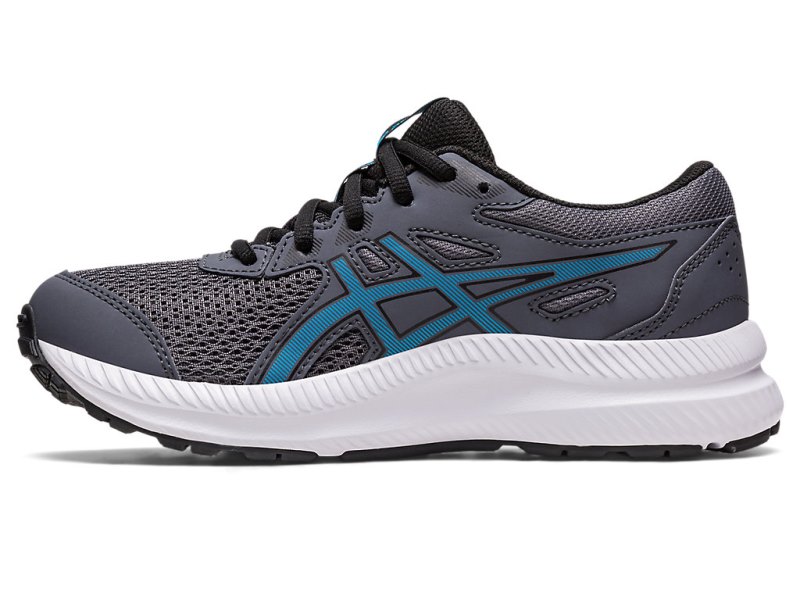 Asics Contend 8 Sports Patike Dječje Sive Plave | RS6990-700